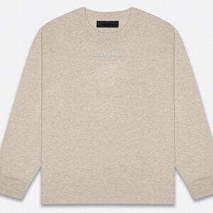 NWT! Fear of God Essentials Core Heather Long Sleeve T-Shirt